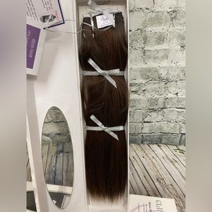 Hair Dynasty clip-n-go Remi human hair extensions 14” 36F nwt